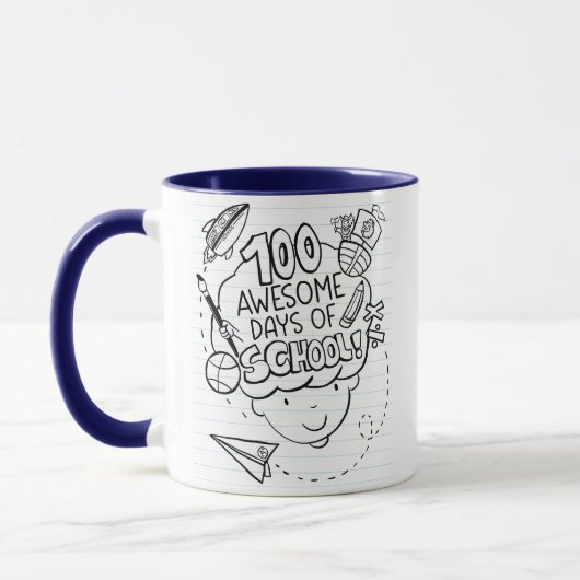 Mug 100 Awesome Days Of School (Gauche)