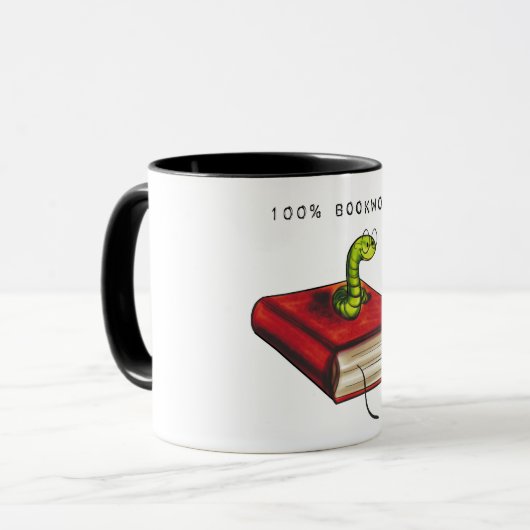Mug 100% Bookworm (Devant gauche)