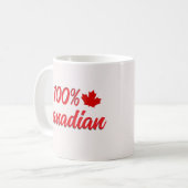 Mug 100 % canadien (Devant gauche)