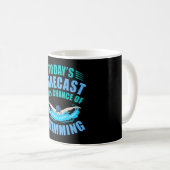 Mug 100% Chance De Nager Swimmer Coach Hommes (Devant droit)