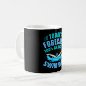 Mug 100% Chance De Nager Swimmer Coach Hommes (Devant gauche)