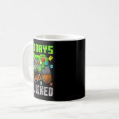 Mug 100 Days Level Unlocked Gaming 100 Days Of School  (Devant gauche)