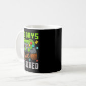 Mug 100 Days Level Unlocked Gaming 100 Days Of School  (Devant gauche)