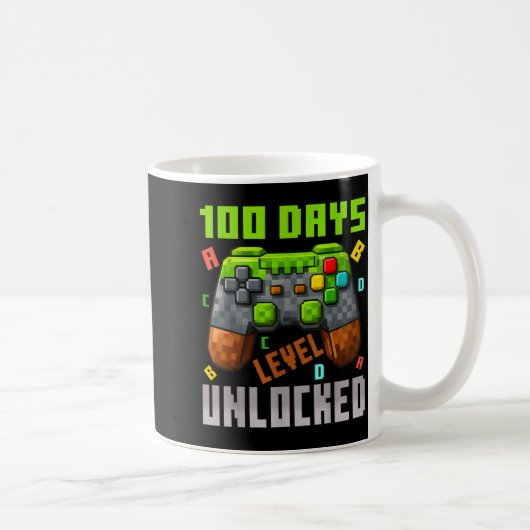 Mug 100 Days Level Unlocked Gaming 100 Days Of School  (Droite)