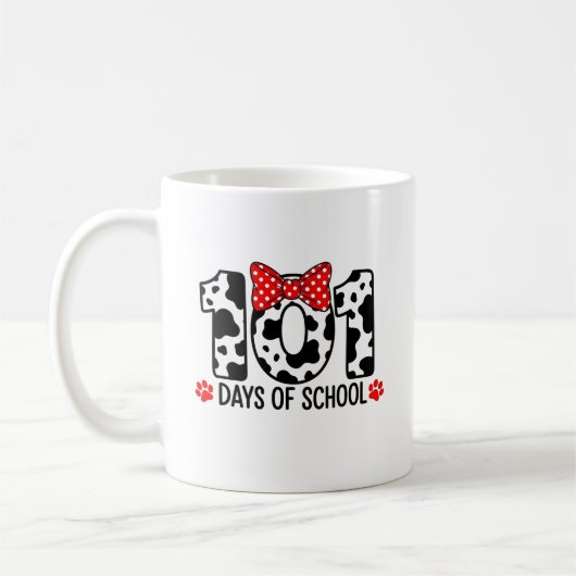 Mug 100 Days of School Dalmatian Dog Boy Kid 100th Day (Gauche)