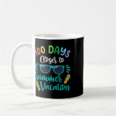Mug 100 Days Of School Teacher Shirt (Gauche)