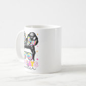 Mug 100 Days Smarter Messy Bun Girl 100th Day Of Schoo (Devant gauche)