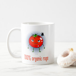 Mug 100% de Rage Biologique Drôle Tomate Enragée
