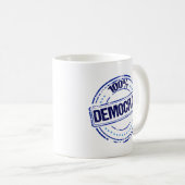 Mug 100% démocrate Politique (Devant droit)