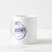 Mug 100% démocrate Politique (Devant gauche)