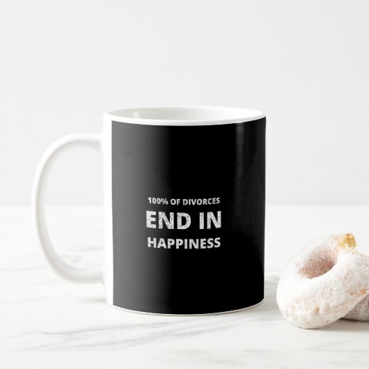 Mug 100% Des Divorces Se Terminent Par Une Défaite Du  (Avec donut)