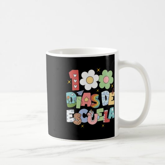 Mug 100 Dias De Escuela Enseignant Bilingue Espagnol (Droite)