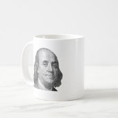 Mug 100 dollars, Benjamin Franklin (Devant gauche)