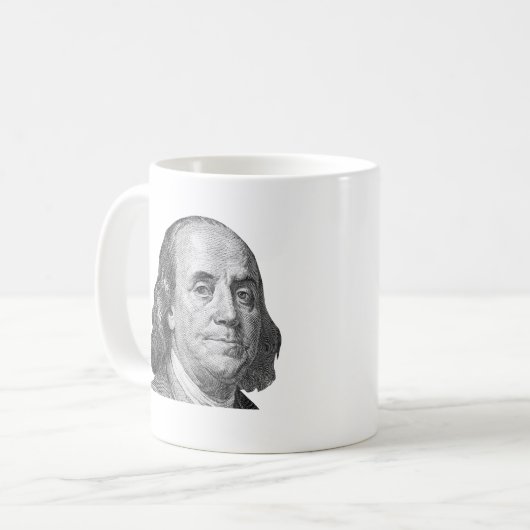 Mug 100 dollars, Benjamin Franklin (Devant gauche)