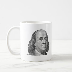 Mug 100 dollars, Benjamin Franklin