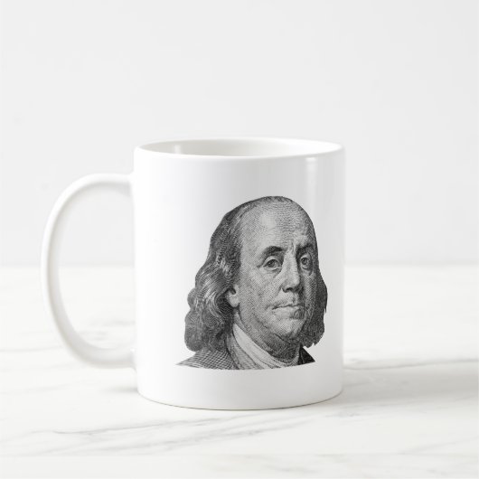 Mug 100 dollars, Benjamin Franklin (Gauche)