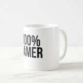Mug 100% Gamer (Devant droit)
