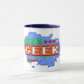 Mug 100% Geek (Centre)