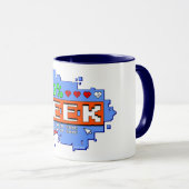 Mug 100% Geek (Devant droit)