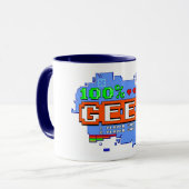 Mug 100% Geek (Devant gauche)