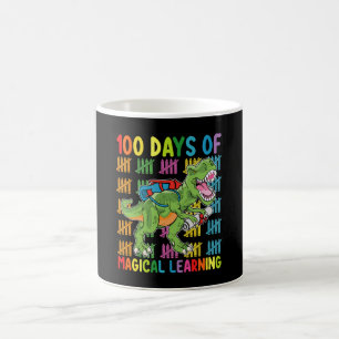 Mug 100 jours d'apprentissage magique École de dinosau