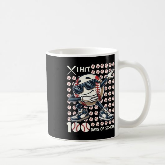 Mug 100 Jours De Bat De Baseball Scolaire 100E Jour De (Droite)