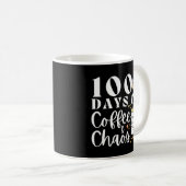 Mug 100 Jours De Café Et Chaos (Devant droit)