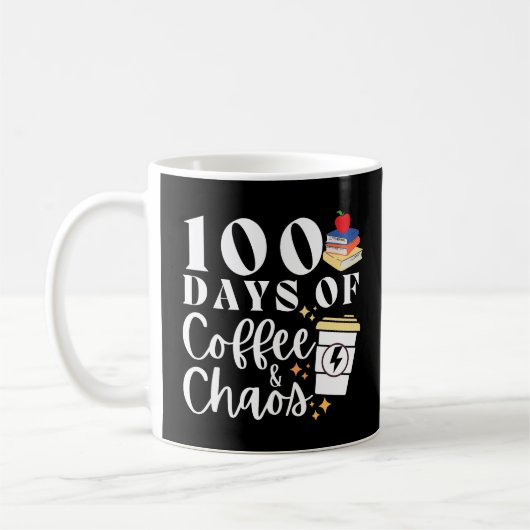 Mug 100 Jours De Café Et Chaos (Gauche)