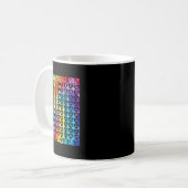Mug 100 Jours De Coeurs De Teinture À L'École Numéros (Devant gauche)