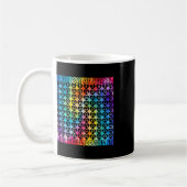 Mug 100 Jours De Coeurs De Teinture À L'École Numéros (Gauche)