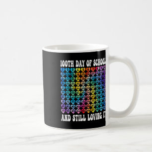 Mug 100 Jours De Coeurs De Teinture À L'École Numéros 