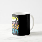 Mug 100 jours de cray cray 100e jour d'école Enseignan (Devant droit)