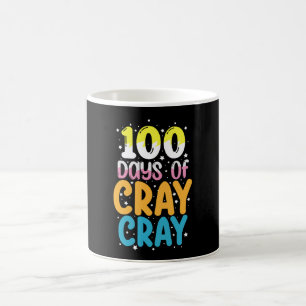 Mug 100 jours de cray cray 100e jour d'école Enseignan