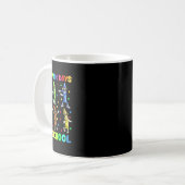 Mug 100 Jours De Crayons Scolaires Dansant Le 100E Jou (Devant gauche)