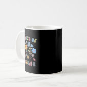 Mug 100 Jours De Croissance Fleur Retro Boho 100E Jour (Devant gauche)
