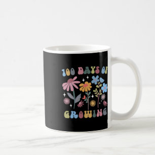 Mug 100 Jours De Croissance Fleur Retro Boho 100E Jour