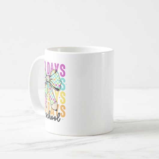 Mug 100 Jours De Filles D'École Coquette Bow 100e Jour (Devant gauche)