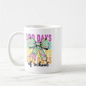 Mug 100 Jours De Filles D'École Coquette Bow 100e Jour (Gauche)