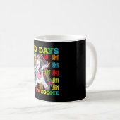 Mug 100 Jours De Licorne Incroyable 100e Jour D'école (Devant droit)