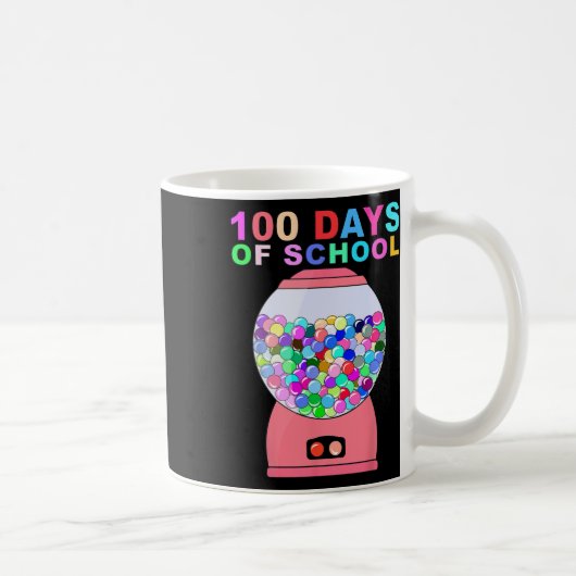 Mug 100 Jours De Machine De Gumball Scolaire Pour Les  (Droite)