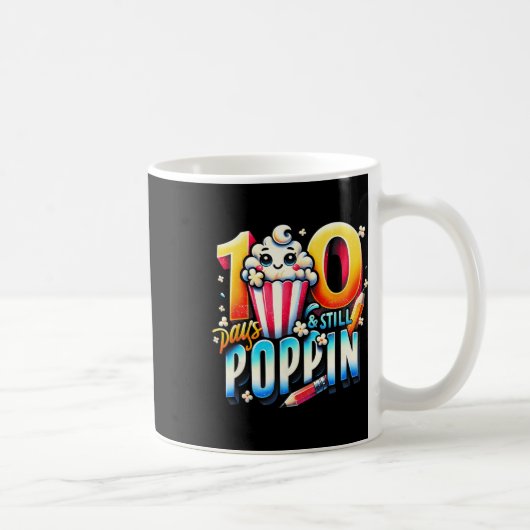 Mug 100 Jours De Poppin Fun Popcorn Thème Retour À Sch (Droite)