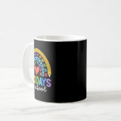Mug 100 Jours D'École Conception De Célébration Arc-En (Devant gauche)