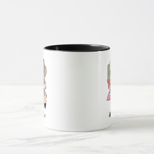 Mug 100 Jours D'École ☕️ Coquette Bow Enseignant Perso (Centre)
