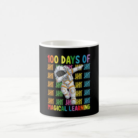 Mug 100 jours d'école d'astronaute d'apprentissage mag (Centre)