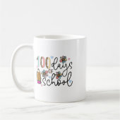 Mug 100 jours d'école enseignant 100ème jour d'école R (Gauche)