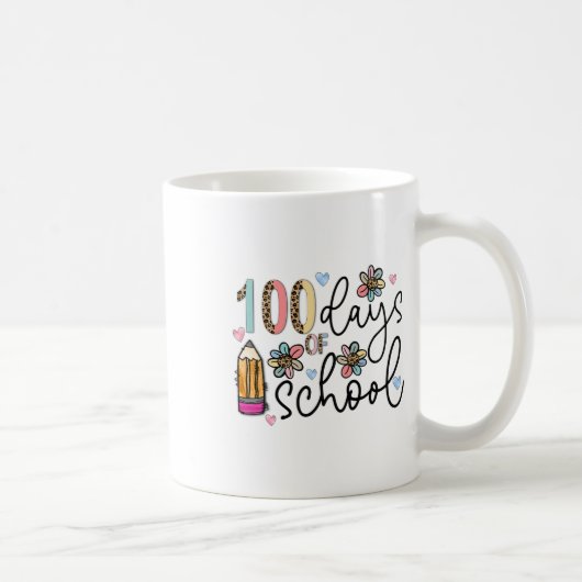 Mug 100 jours d'école enseignant 100ème jour d'école R (Droite)