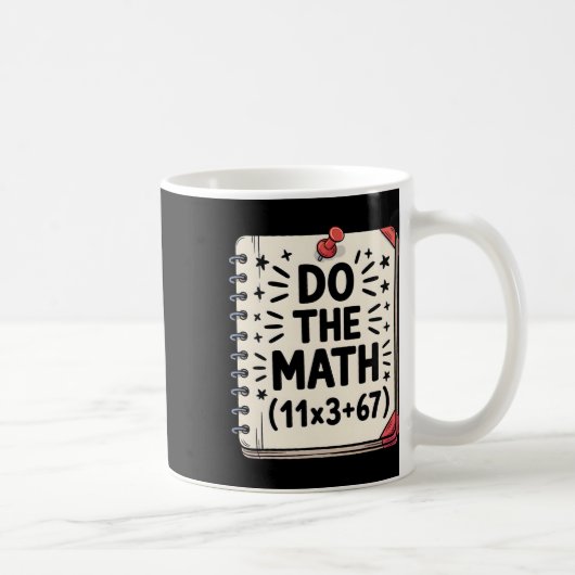 Mug 100 jours d'école équation mathématique Faites le  (Droite)