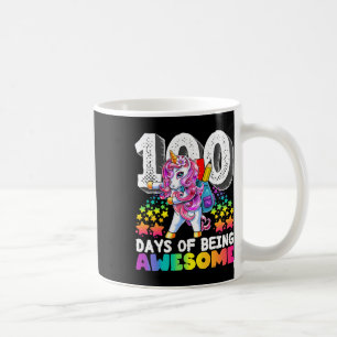 Mug 100 Jours D'École Flossing Unicorn Don Pour Filles