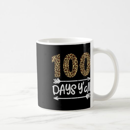 Mug 100 jours d'école les amis Impression léopard 100e (Droite)