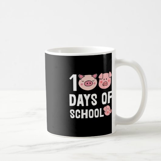 Mug 100 Jours D'École Pig Cartoon Enseignant Cute Étud (Droite)